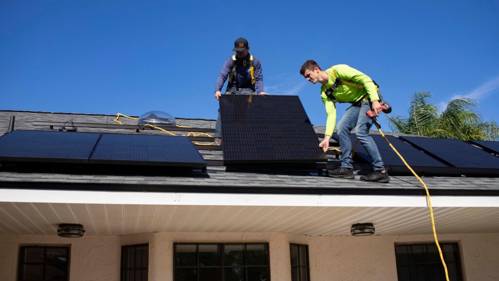 solar power installation